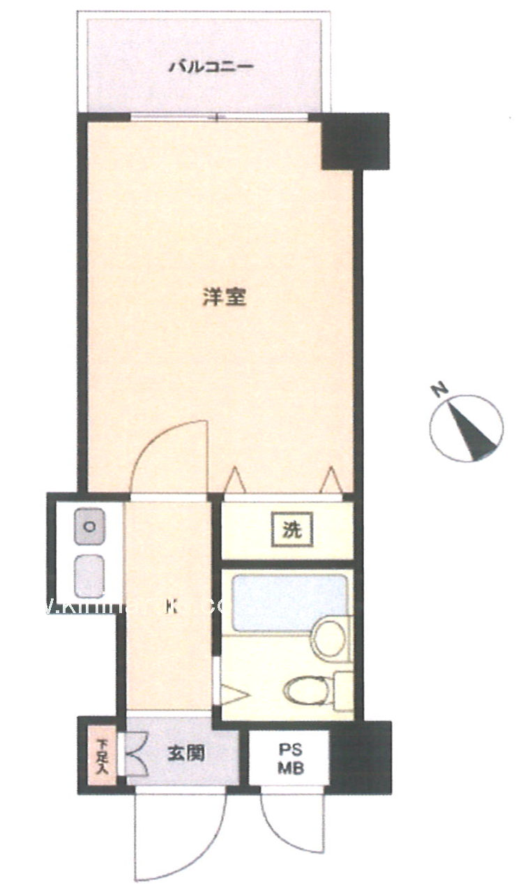 駒込駅 徒歩9分 構造:鉄筋コンクリート造建物面積:16.5平米 ( 4.99坪 )