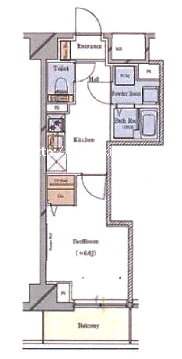 駒込駅 徒歩5分 構造:鉄筋コンクリート造建物面積:25.63平米 ( 7.75坪 )